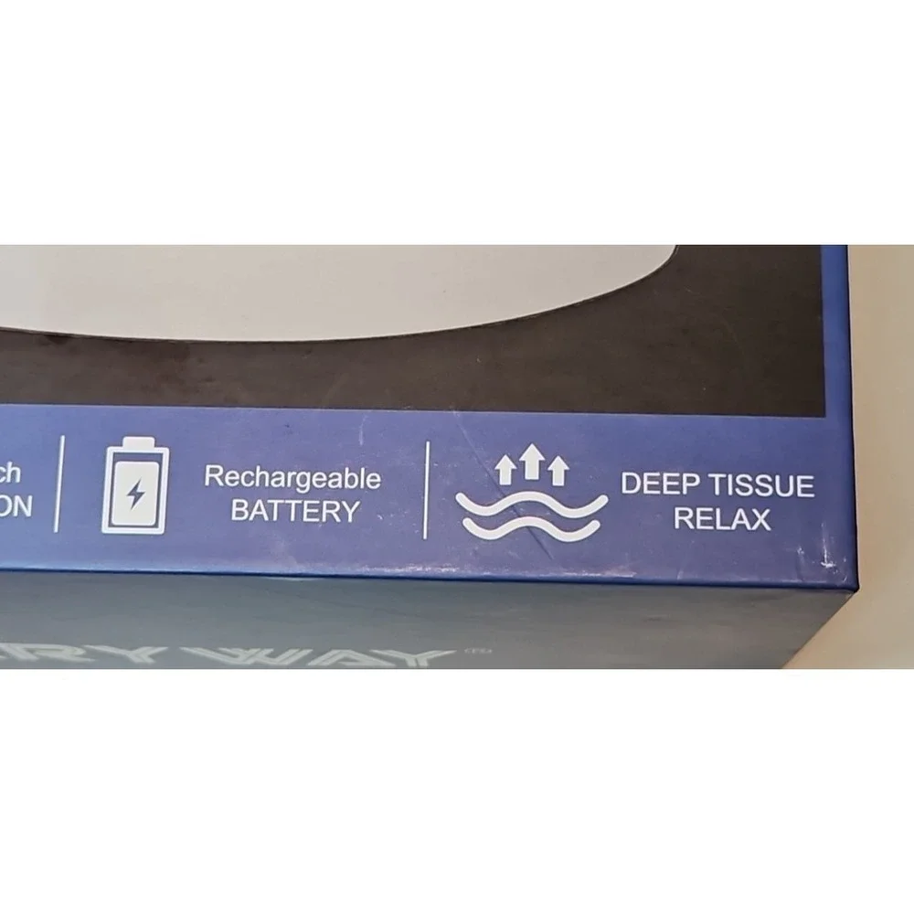 GARYWAY Neck Massager Cordless NIB Shiatsu Deep Kneading Pillow Heat 2600mAh NEW